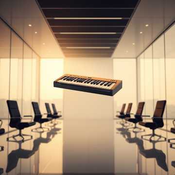 一首舒缓的古典钢琴曲，专为专业的企业咨询演示而设计
