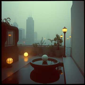 Falling asleep peacefully while the city murmurs outside